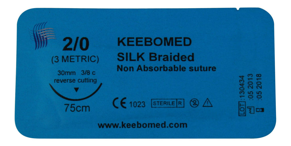 
                  
                    Veterinary Sutures Silk Braided Size 2/0
                  
                