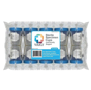 
                  
                    Sterile Specimen Cups [10 Count] 4oz Clear Urine Cup with Leak Proof Screw On Li
                  
                