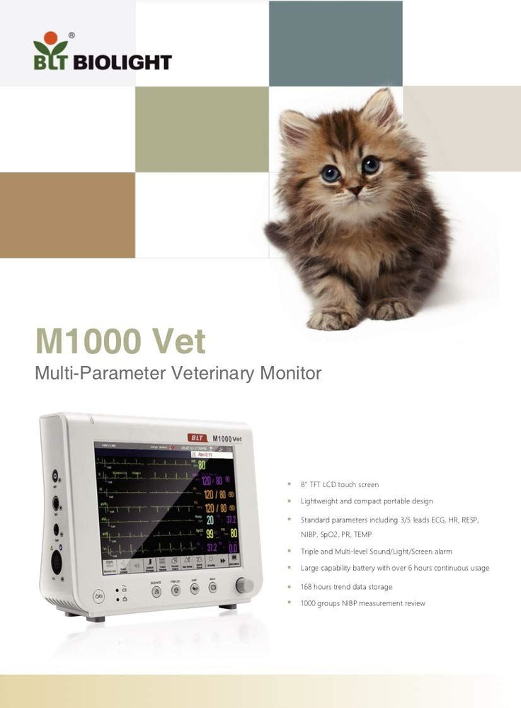
                  
                    BLT M1000Vet Veterinary Multi Parameter Monitors
                  
                