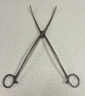 
                  
                    Amico Curved Serrated Ratchet Forceps | KeeboMed
                  
                