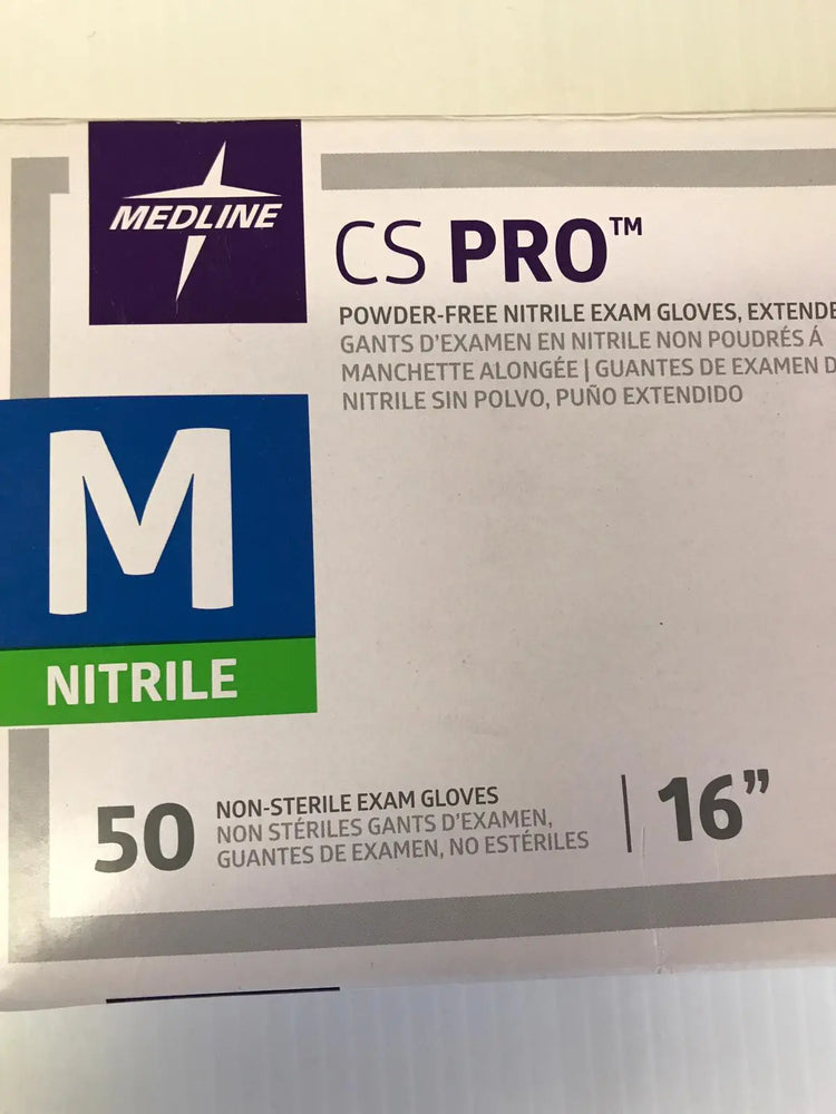 
                  
                    Medline CS16M CS Pro Nitrile Exam Gloves Extended Cuff 16" Medium | KeeboMed
                  
                