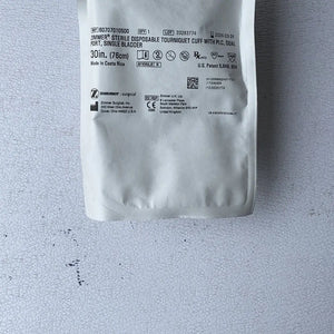 
                  
                    Zimmer 60707010500 Sterile Disposable Tourniquet Cuff with PLC, Dual Port, Single Bladder 30in, Sterile, Single Use | KeeboMed Medical Disposables
                  
                