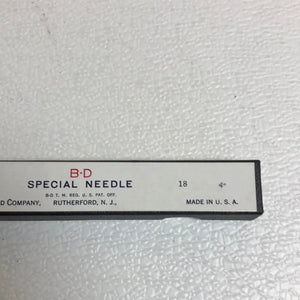 
                  
                    B-D Special Needle (18) 4”
                  
                