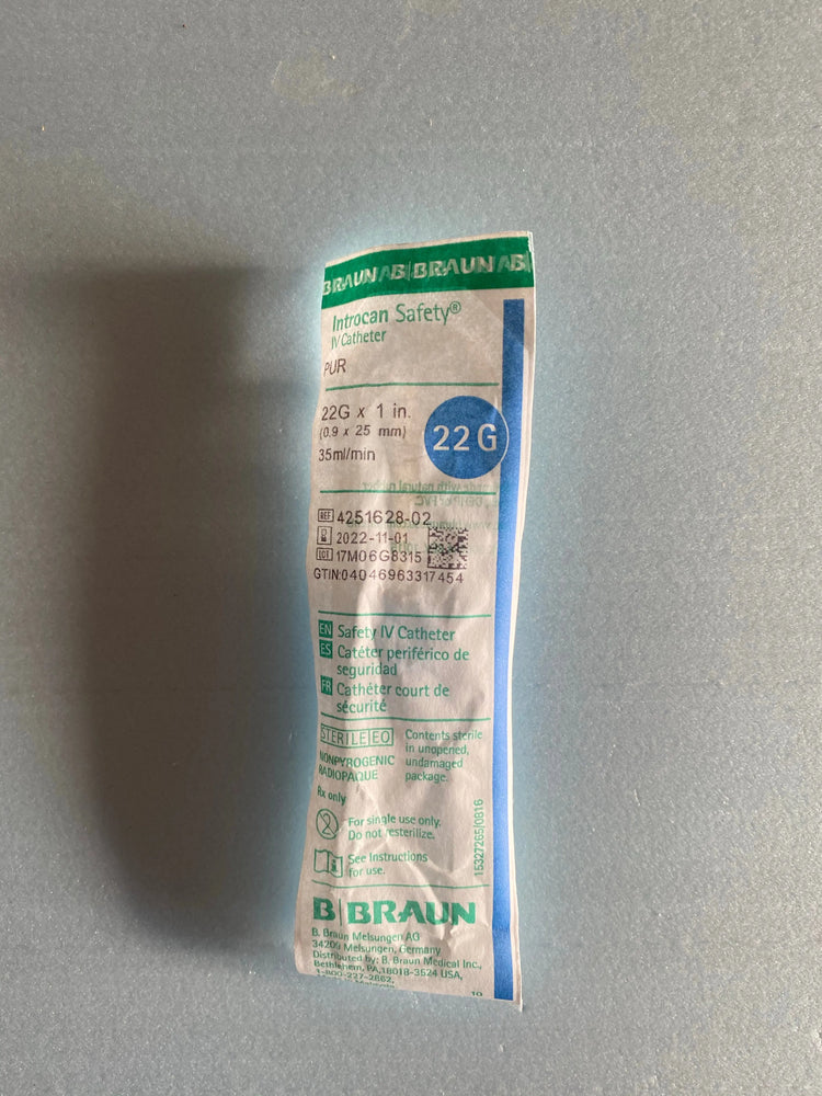 B Braun Introcan Safety IV Catheter 4251628-02
