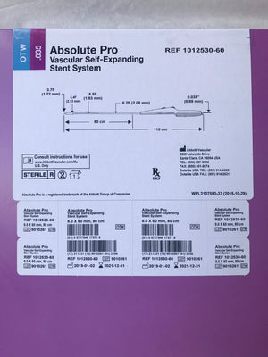 
                  
                    Abbott Absolute Pro Vascular Self-Expanding Stent System  REF: 1012530-60 | KeeboMed Surgical 
                  
                