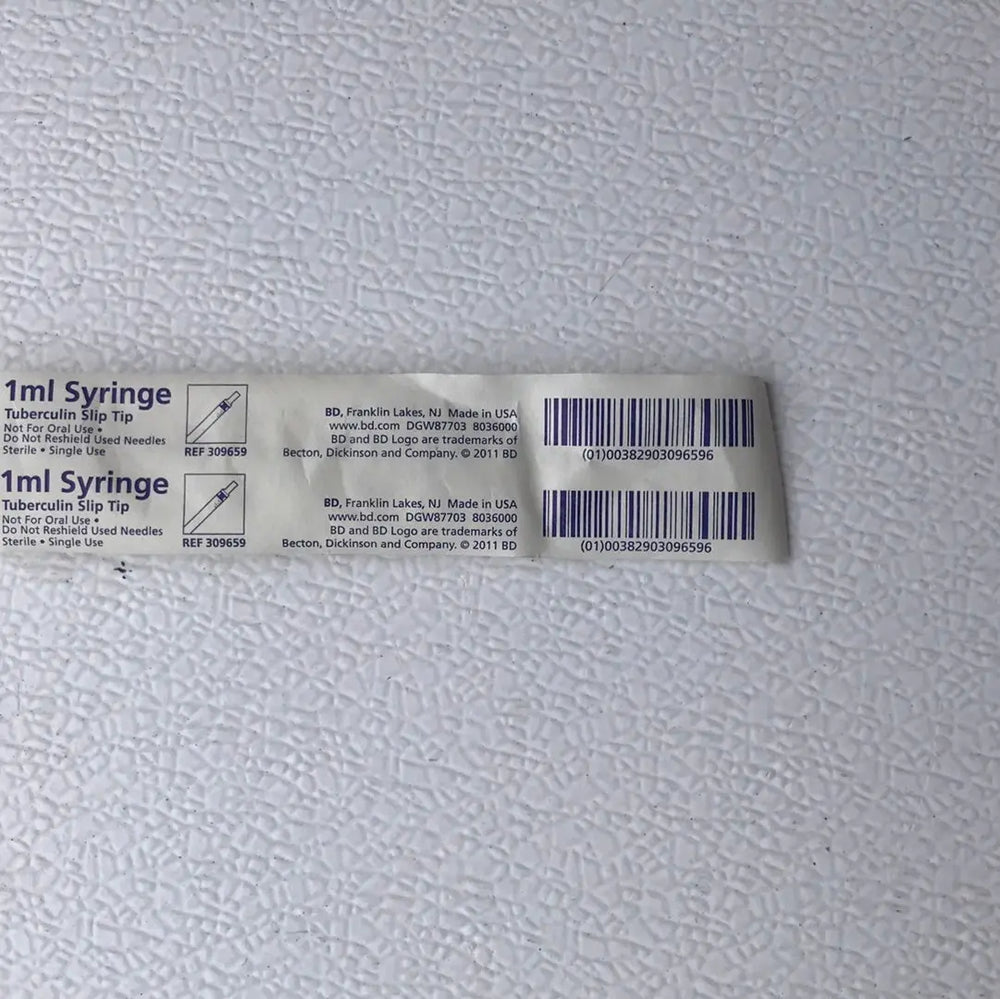 Becton Dickinson 1mL Syringe 309659 Tuberculin Slip Tip | KeeboMed