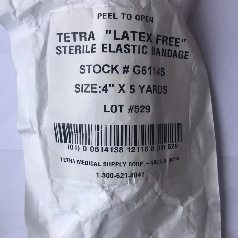 
                  
                    Tetra "Latex Free" Sterile Elastic Bandage 4in x 5yds G6114S | KeeboMed Medical Disposables
                  
                