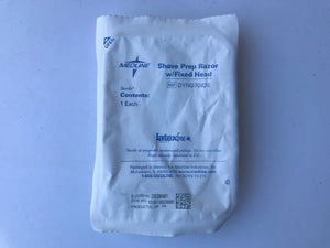 
                  
                    Medline Shave Prep Razor w/Fixed Head, Latex Free, Sterile, Single Use, REF DYND70836 | KeeboMed Medical Disposables 
                  
                