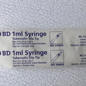 
                  
                    Becton Dickinson 1mL Syringe 309659 Tuberculin Slip Tip | KeeboMed
                  
                