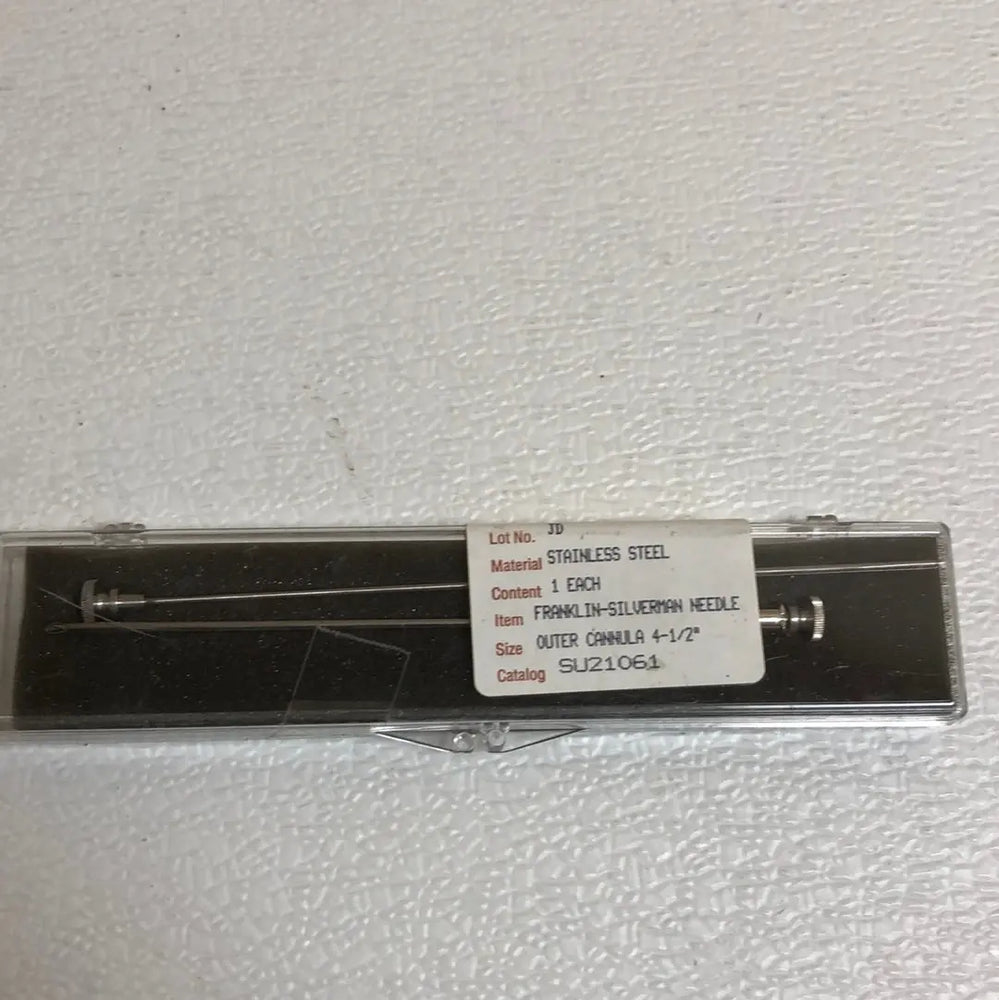 American V. Mueller Franklin-Silverman Needle Outer Cannula 4 1/2