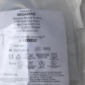
                  
                    Megadyne EZ Clean Ulra Vac Ref: 211010EC, Single Use, Sterile | KeeboMed Medical Products
                  
                