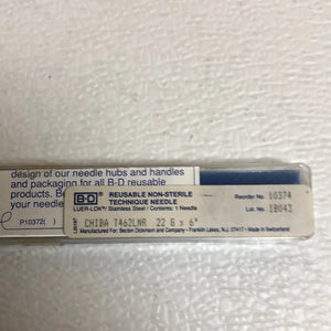 
                  
                    BD Reusable Luer-Lok Chiba T462LNR Technique Needle | KeeboMed Surgical Needles 
                  
                