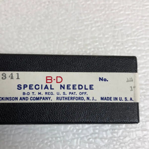 
                  
                    B-D Special Needle 1”
                  
                
