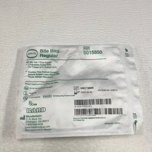 
                  
                    Bard Davol Bile Bag Regular 19 oz With T-Tube Adapter REF: 0015850 | KeeboMed Disposables 
                  
                