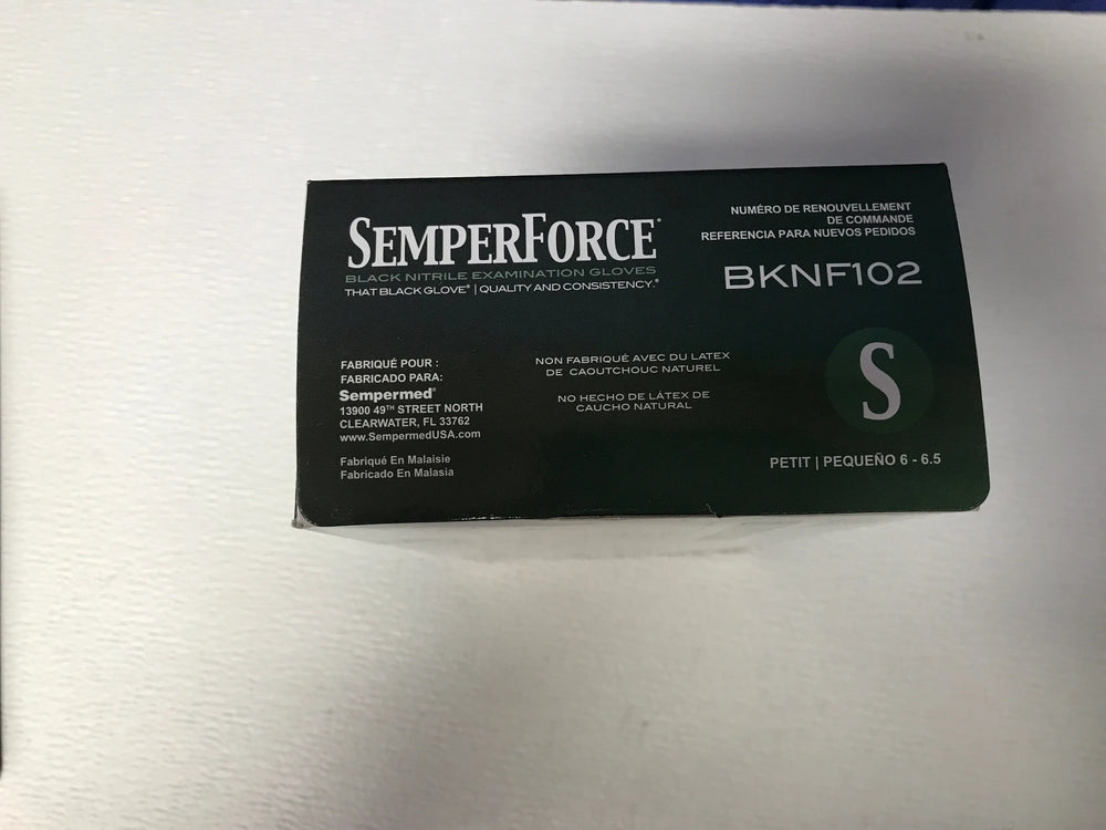 
                  
                    Semperforce Black Nitrile gloves CEA-21
                  
                