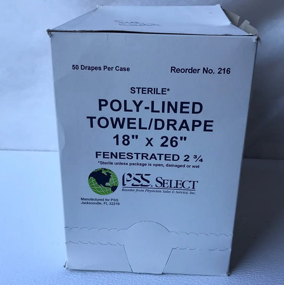 
                  
                    PSS Select 216 Poly-Lined Towel/Drape 18"x26" | KeeboMed
                  
                