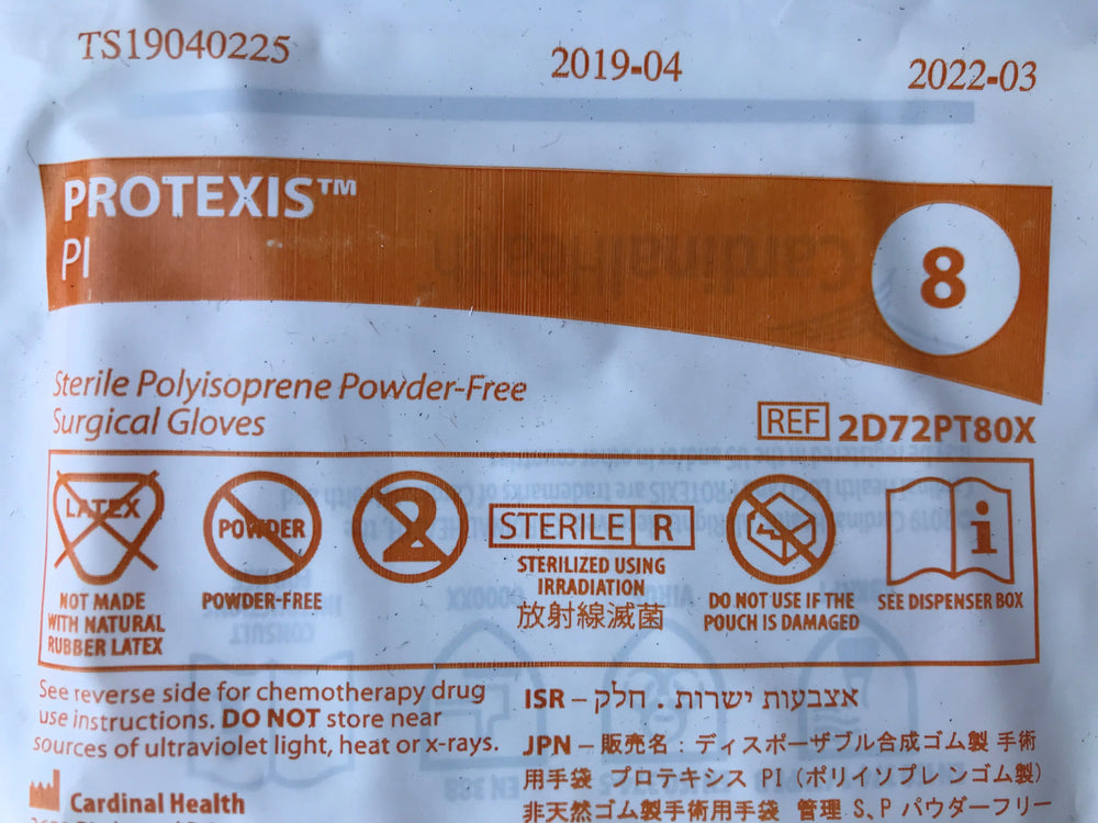 
                  
                    Cardinal Health Protexis  PI 8 Sterile Polyisoprene Powder-Free Surgical Gloves, Powder Free, Sterile, Single Use, Latex Free, REF 2D72PT80X | KeeboMed Surgical Disposables
                  
                
