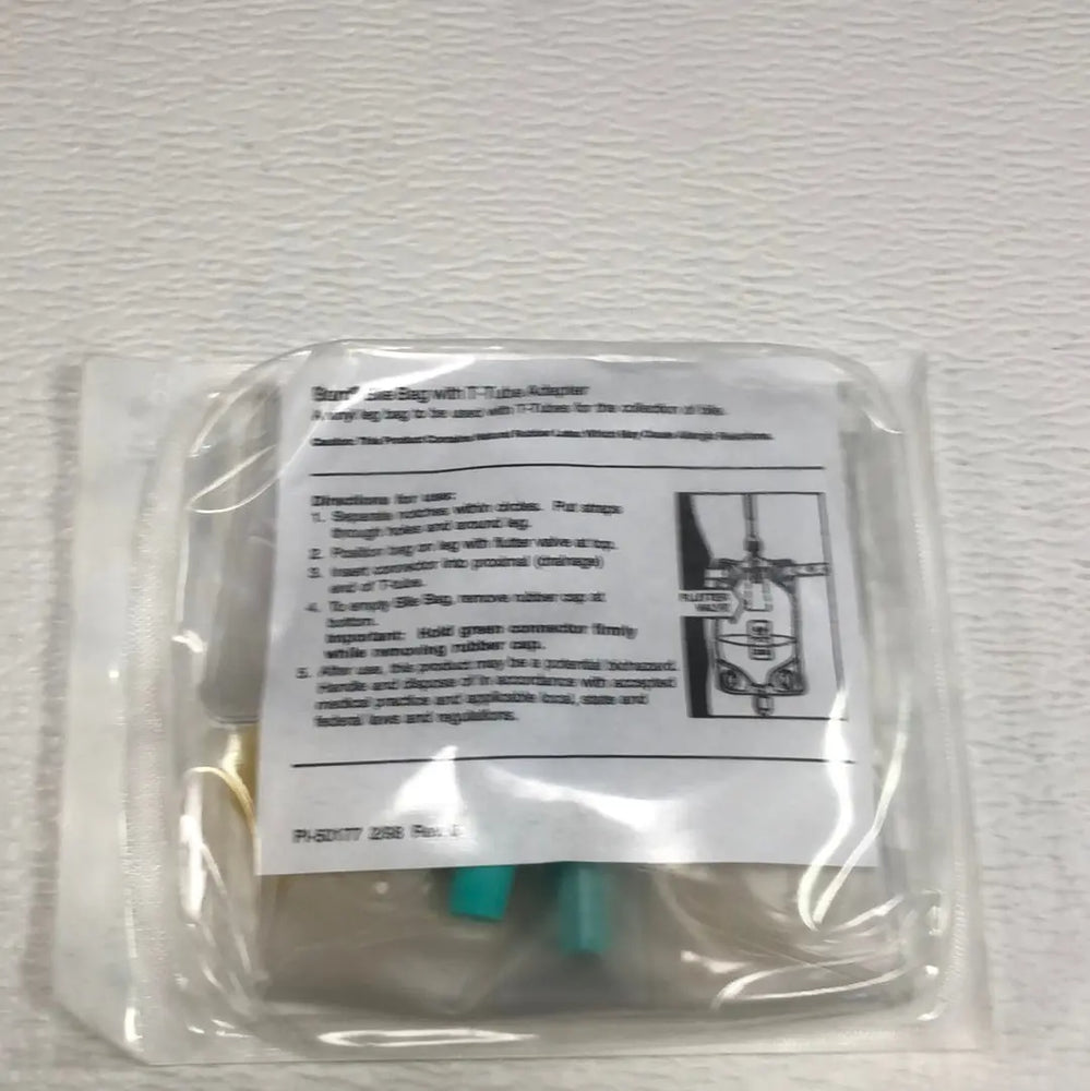 
                  
                    Bard Davol Bile Bag Regular 19 oz With T-Tube Adapter REF: 0015850 | KeeboMed Disposables 
                  
                