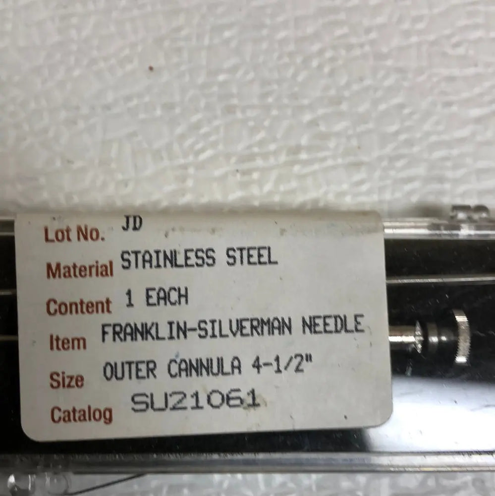 
                  
                    American V. Mueller Franklin-Silverman Needle Outer Cannula 4 1/2" | KeeboMed Surgical Needles
                  
                