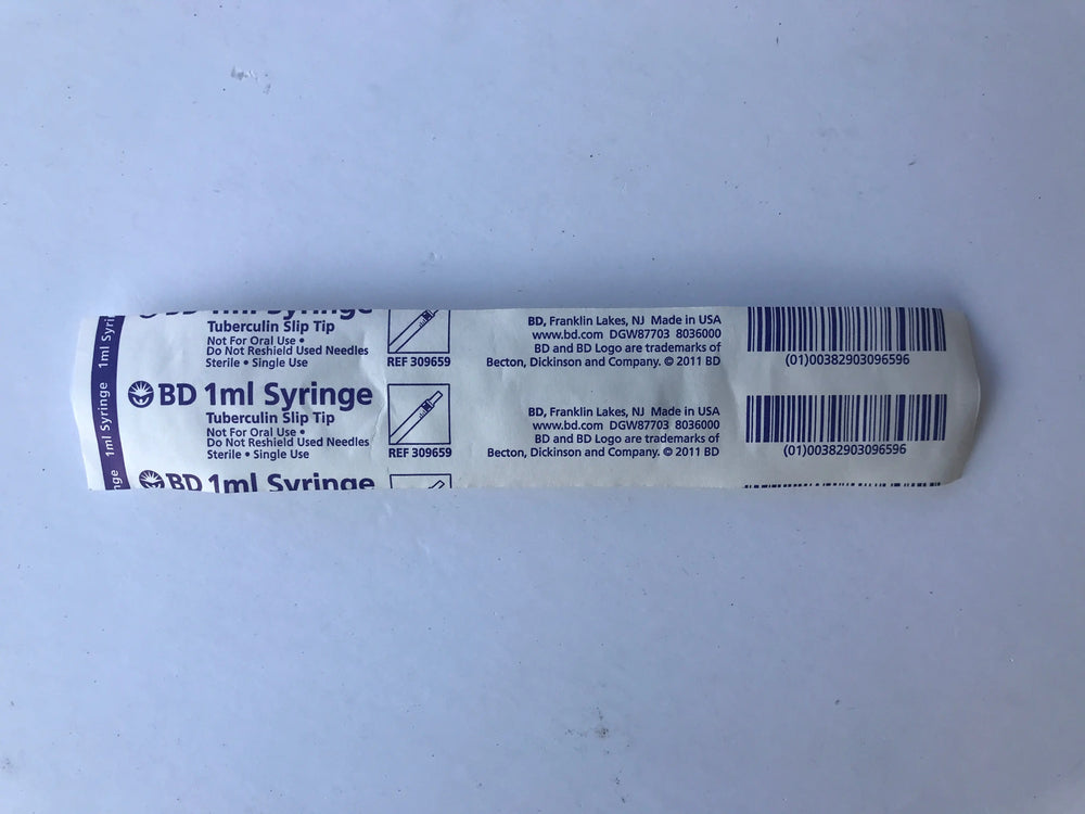 BD 309659 1ml Syringe Tuberculin Slip Tip, Sterile, Single Use | KeeboMed Disposable Medical Supplies