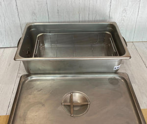 
                  
                    Flash/Guard Stainless Steel Sterilization Pan With Strainer and Lid| KeeboMed
                  
                