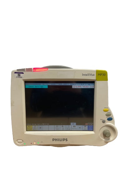Philips IntelliVue MP30 Color Patient Monitor SN: DE62226370 REF: M8002A