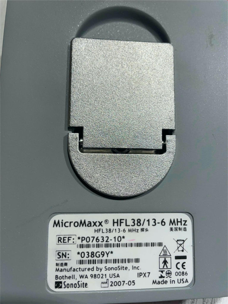 
                  
                    Sonosite Transducer MicroMaxx HFL38/13-16MHz SN:038G9Y
                  
                