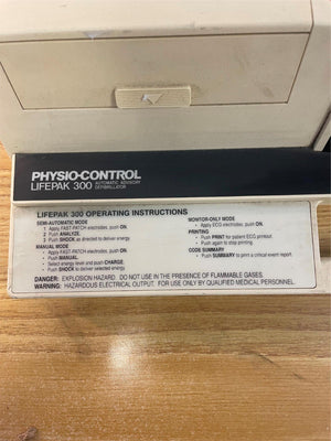 
                  
                    PhysioControl LIFEPAK 300 Automatic Advisory Defibrillator
                  
                