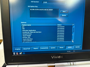 
                  
                    BT12 GE VIVID I PORTABLE ULTRASOUND MACHINE &3S -RS PROBE 2007, ALL OPTIONS
                  
                