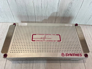 
                  
                    Synthes Titanium Femoral Nail Specialty Locking Set 20.75"x10"x4"
                  
                