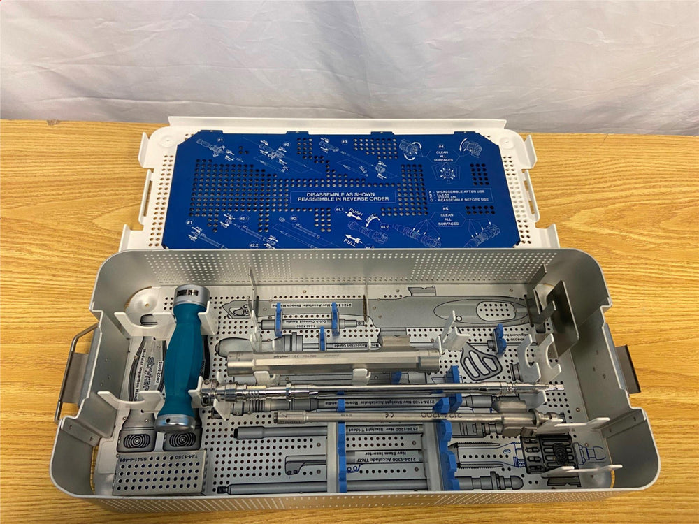 Stryker Hip Instrument Tray with some Tools 21.5x10.5x3.5