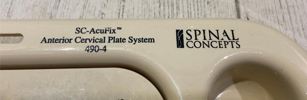 
                  
                    Spinal Concepts SC-Acufix Anterior Cervical Plate System 9.75x"9.25"x1"
                  
                