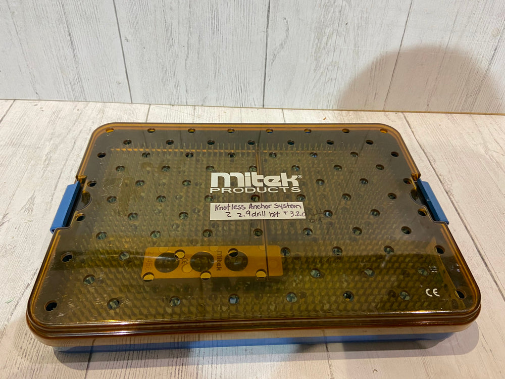 
                  
                    Mitek Products Knotless Anchor System 2.9 Drill bit & 3.2 Drill bit 13"x9"x2"
                  
                