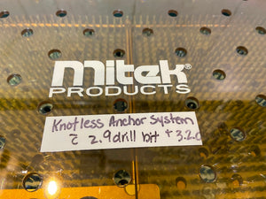 
                  
                    Mitek Products Knotless Anchor System 2.9 Drill bit & 3.2 Drill bit 13"x9"x2"
                  
                
