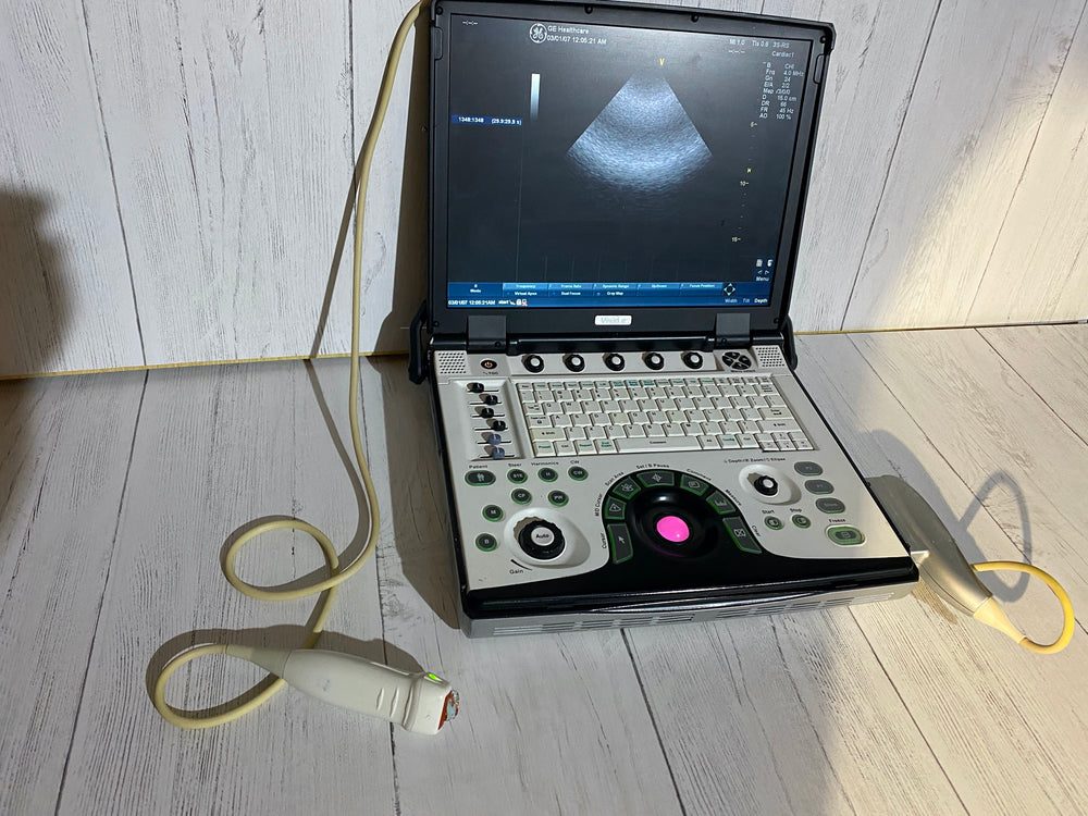 
                  
                    GE VIVID E Portable laptop Ultrasound with phased array probe and CW 2009
                  
                