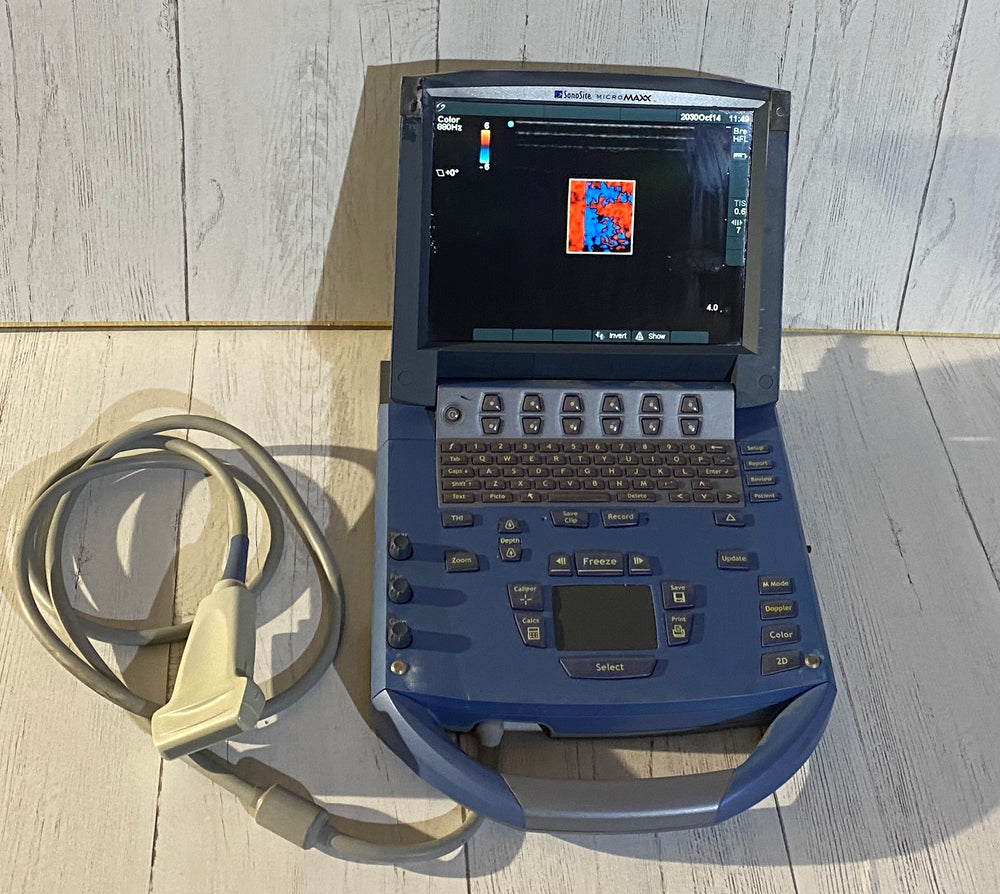 
                  
                    Sonosite MicroMaxx Portable ultrasound with linear array probe HF38
                  
                