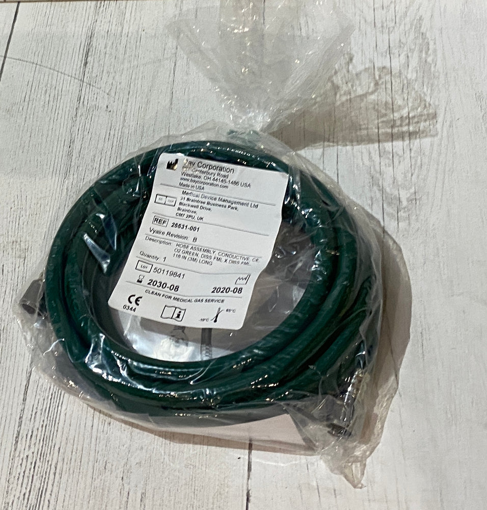 
                  
                    Green O2-Oxygen Hose-25531-001,3M, DISSF 118" DISS Female X Diss Female Exp 2030
                  
                