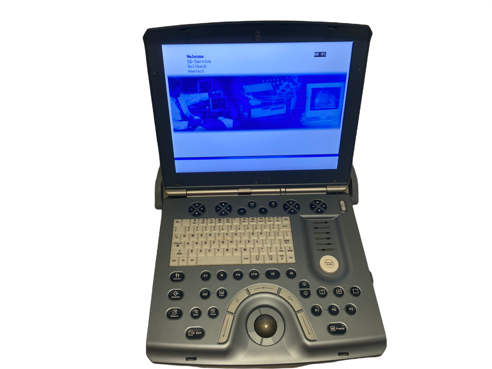 
                  
                    GE VOLUSON E PORTABLE ULTRASOUND MACHINE WITH 1 PROBE (AB2-7-RS)
                  
                