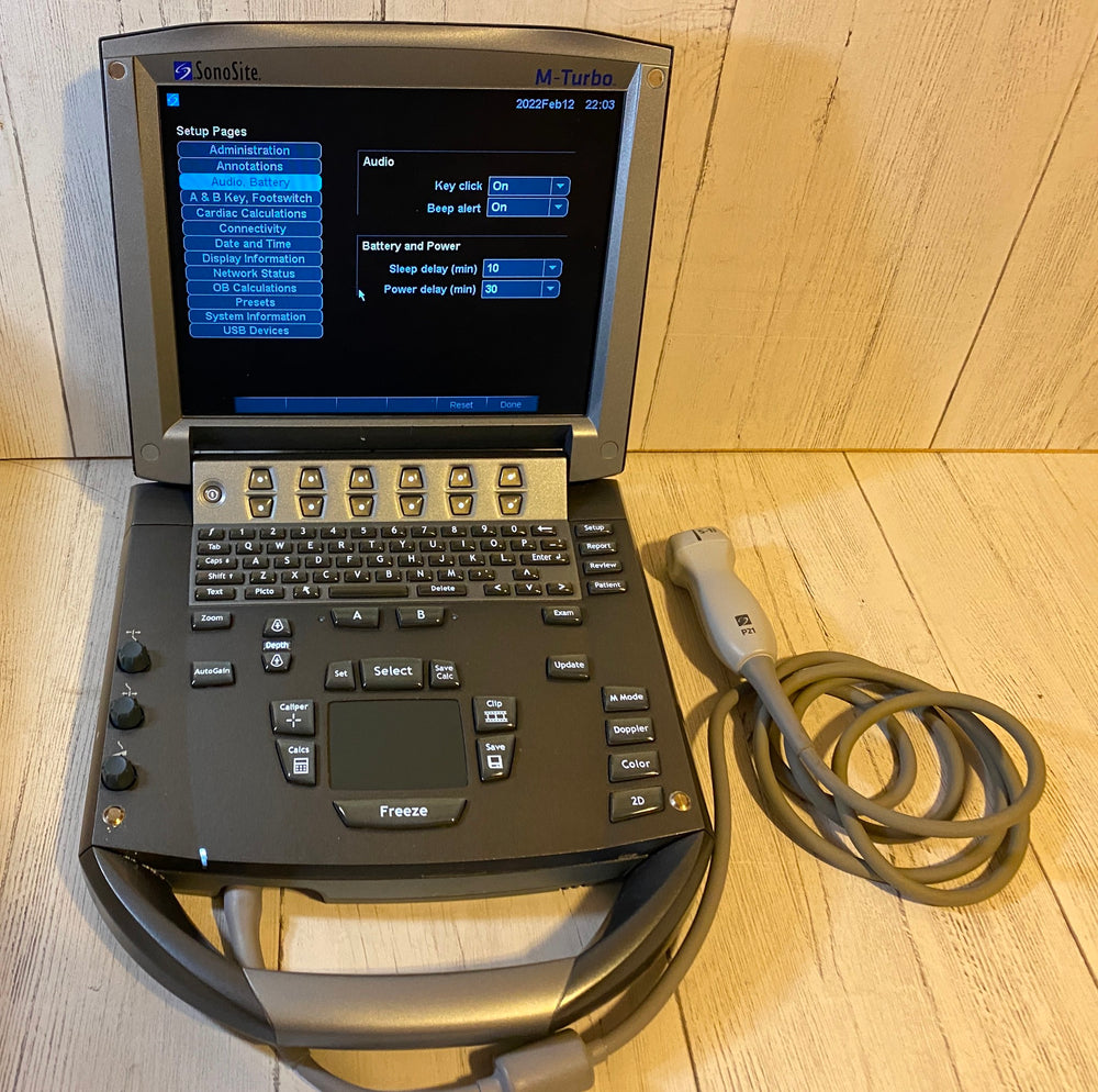 
                  
                    Sonosite M-Turbo Portable Ultrasound 2010 with Phased Array Probe P21
                  
                