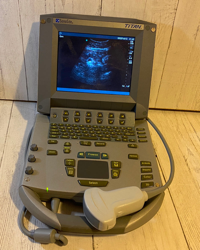 
                  
                    Sonosite Titan Portable Ultrasound 2005 with convex probe
                  
                