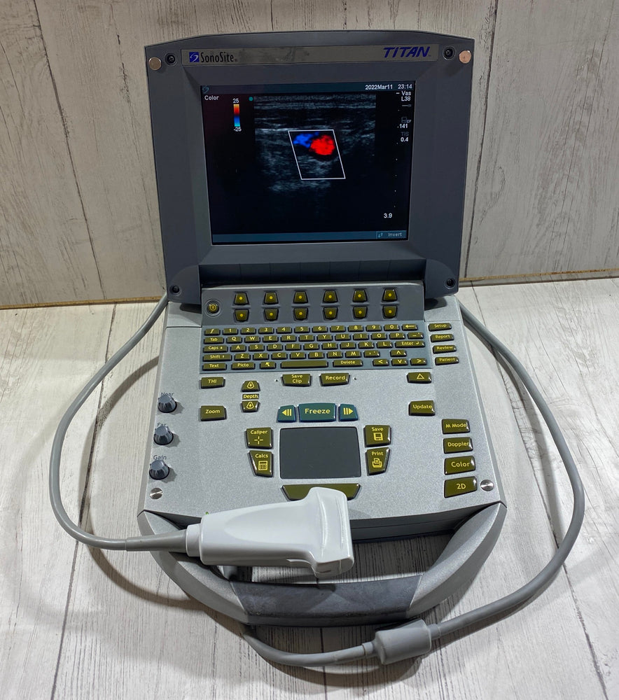 
                  
                    Sonosite Titan  Portable Ultrasound 2005 - With Linear array probe L25
                  
                