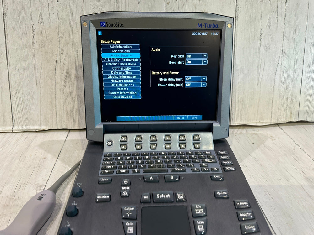 
                  
                    SonoSite M Turbo Ultrasound Machine 2010 With L38Xi Probe Warranty 6 Months
                  
                