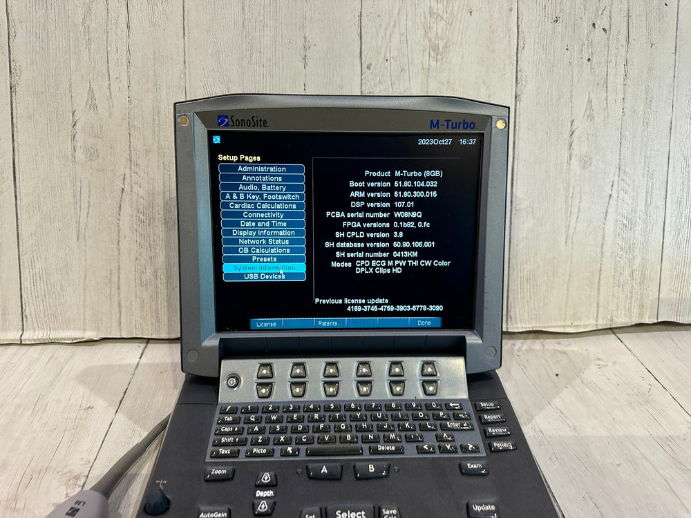 
                  
                    SonoSite M Turbo Ultrasound Machine 2010 With L38Xi Probe Warranty 6 Months
                  
                
