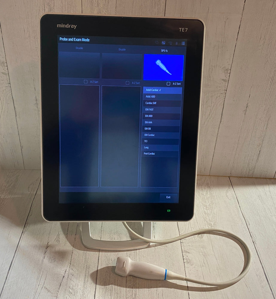
                  
                    Touch screen Ultrasound Mindray TE 7 with cardiac phased array probe SP5-1s 2019
                  
                