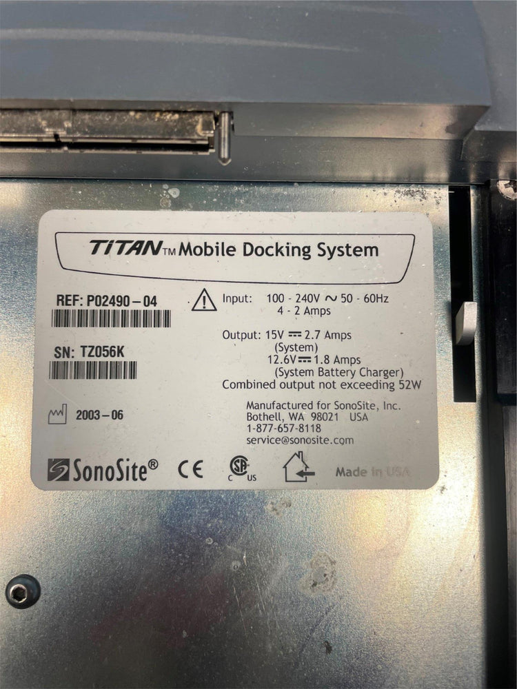 
                  
                    Trolley-Cart Mobile Docking System for Ultrasound Machine: Sonosite Titan
                  
                