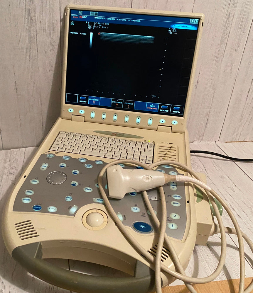 
                  
                    Esaote BioSound MyLab25  Portable Ultrasound with linear array probe  2005
                  
                