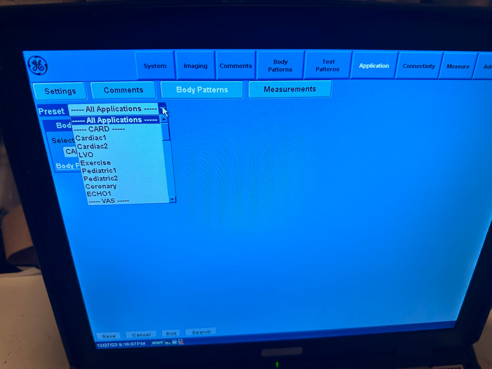 
                  
                    GE Vivid E Color Doppler Ultrasound Scanner, CW  2014
                  
                