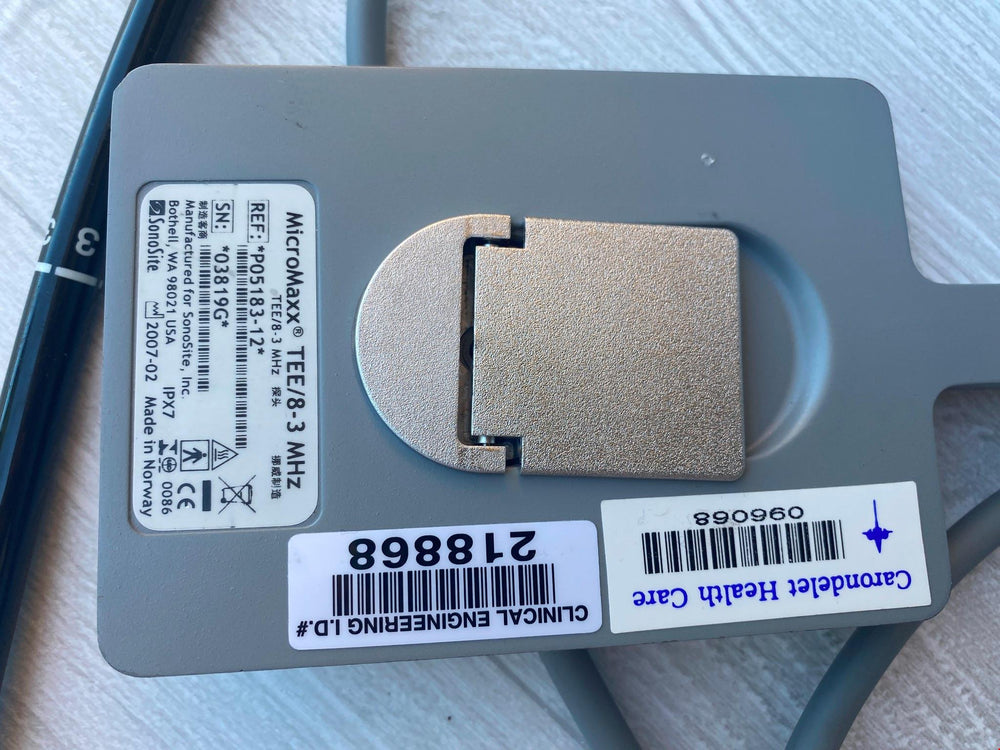 
                  
                    SONOSITE MICROMAXX ULTRASOUND TEE 8-3MHZ TRANSDICER PROBE  DOM 2007
                  
                
