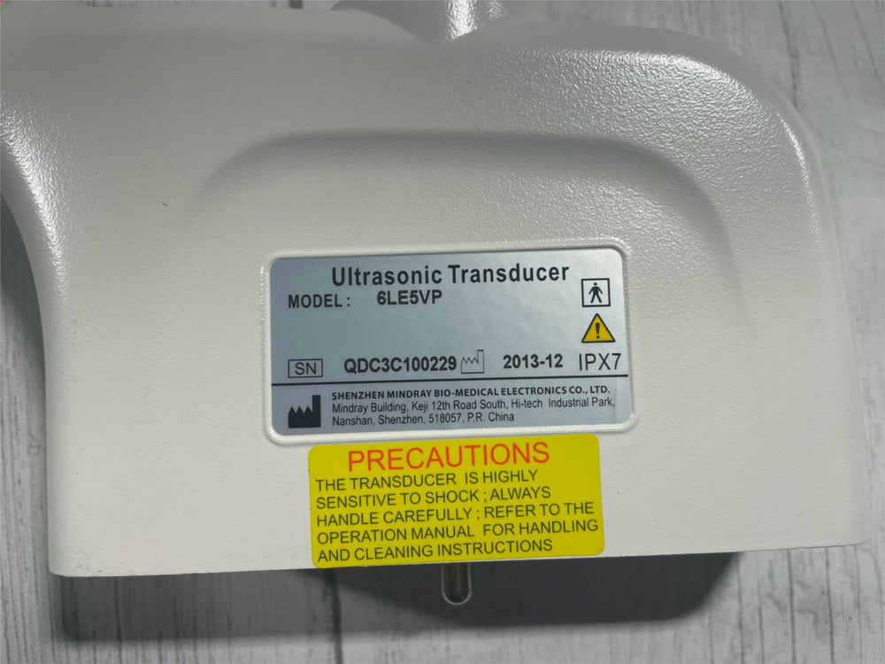 
                  
                    Mindray Ultrasonic Transducer 6LE5VP SN: QDC3C100229
                  
                