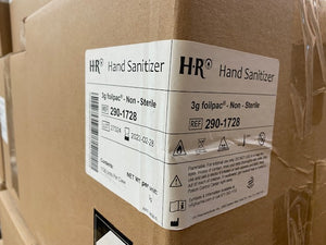 
                  
                    HR Hand Sanitizer 3 gm Portable Packets 1 Case, 1728 units MP-001
                  
                